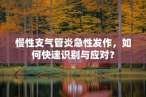 慢性支气管炎急性发作，如何快速识别与应对？