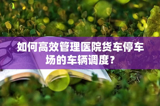 如何高效管理医院货车停车场的车辆调度？