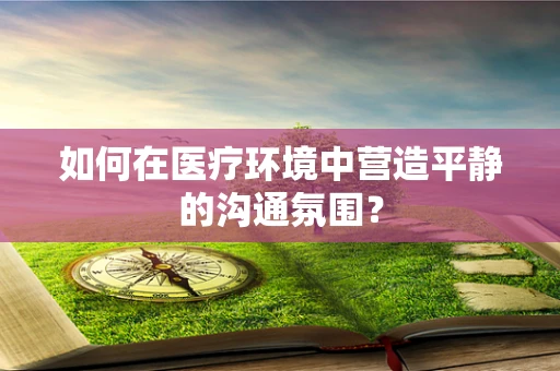 如何在医疗环境中营造平静的沟通氛围？