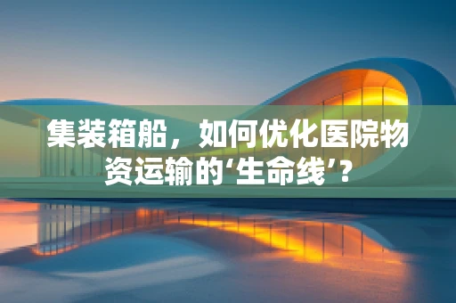 集装箱船，如何优化医院物资运输的‘生命线’？