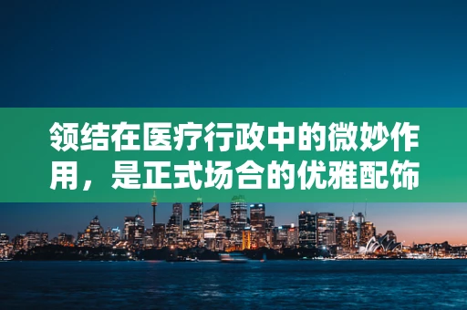 领结在医疗行政中的微妙作用，是正式场合的优雅配饰，还是工作效率的隐形推手？