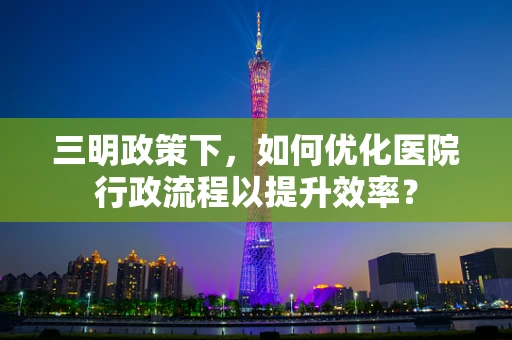 三明政策下，如何优化医院行政流程以提升效率？