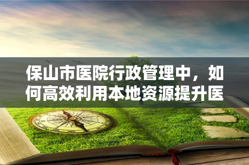 保山市医院行政管理中，如何高效利用本地资源提升医疗服务质量？