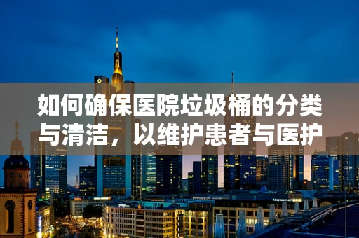 如何确保医院垃圾桶的分类与清洁，以维护患者与医护人员的健康？