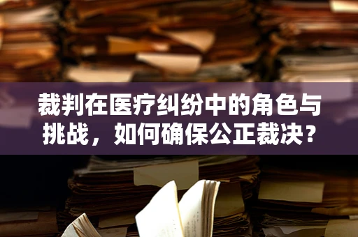 裁判在医疗纠纷中的角色与挑战，如何确保公正裁决？